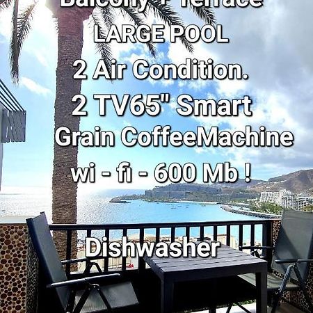 Deluxe Seaview-Sunsets !Transfe-R Inc! Pool,2Aircond,2Tv65",600Mb Dishwasher,,2 Beaches,Anfi-View Apartment Patalavaca Exterior foto
