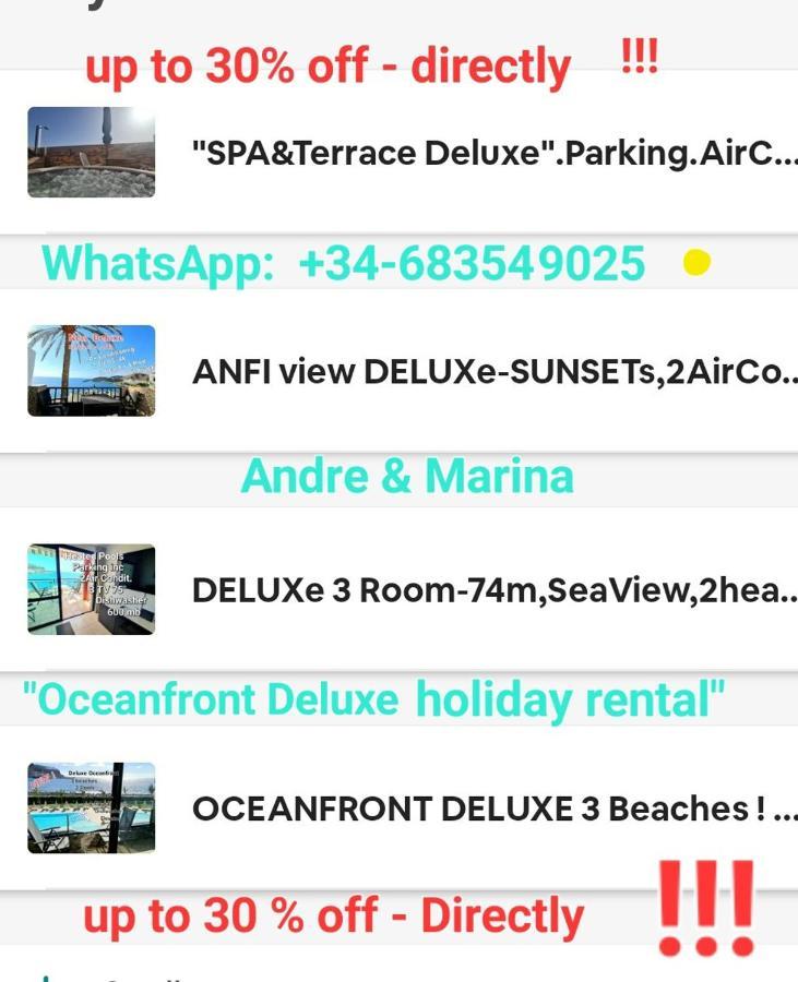 Deluxe Seaview-Sunsets !Transfe-R Inc! Pool,2Aircond,2Tv65",600Mb Dishwasher,,2 Beaches,Anfi-View Apartment Patalavaca Exterior foto